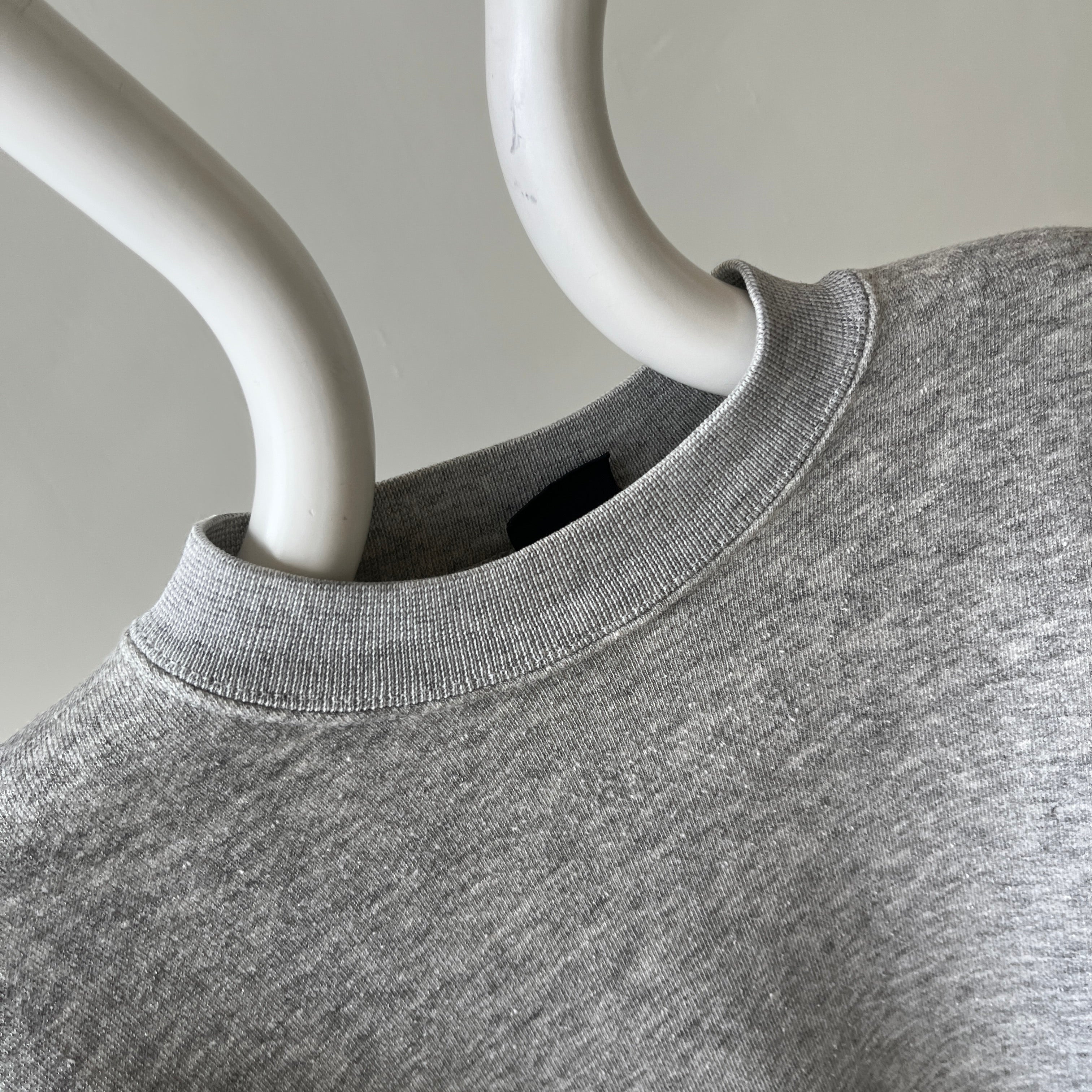 1980s Blank Gray Sweatshirt