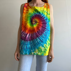 1980s Tie Dye Cotton Tank Top