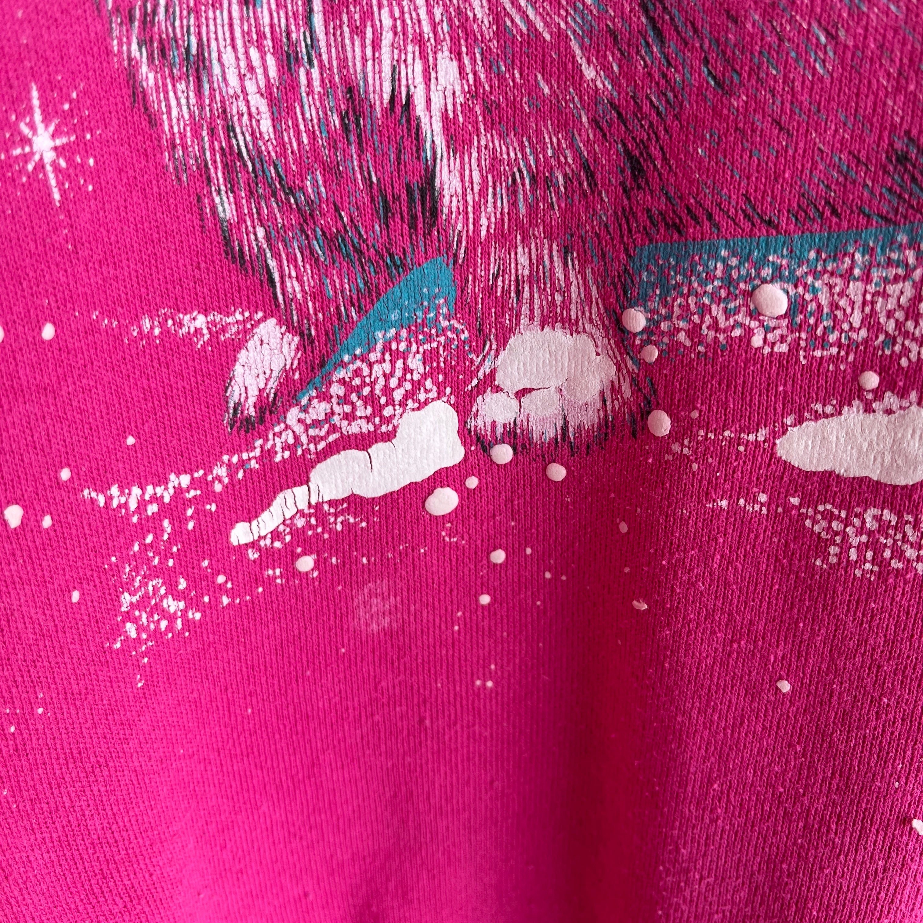 1980/90s Cats in the Snow Masterpiece Sweatshirt