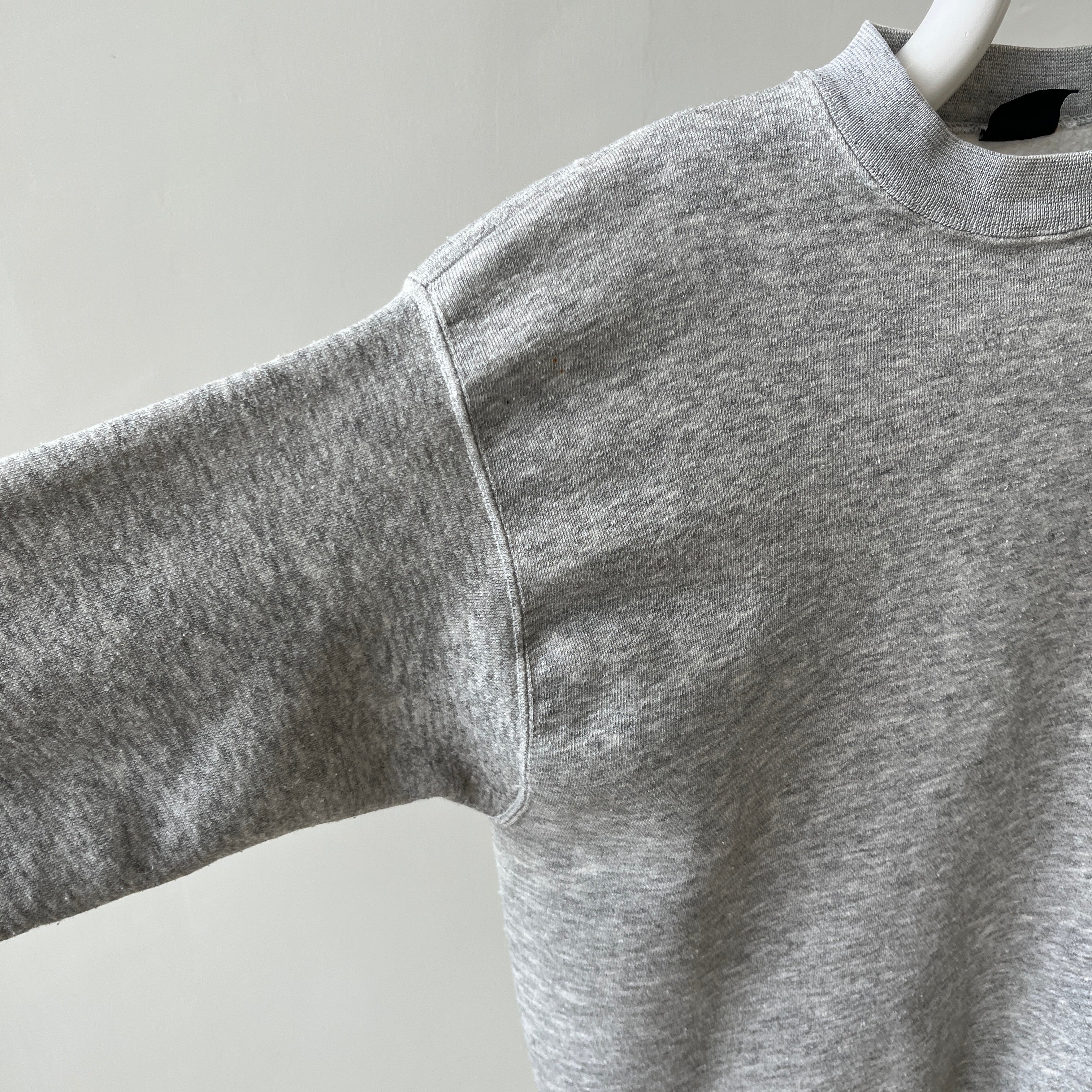 1980s Blank Gray Sweatshirt