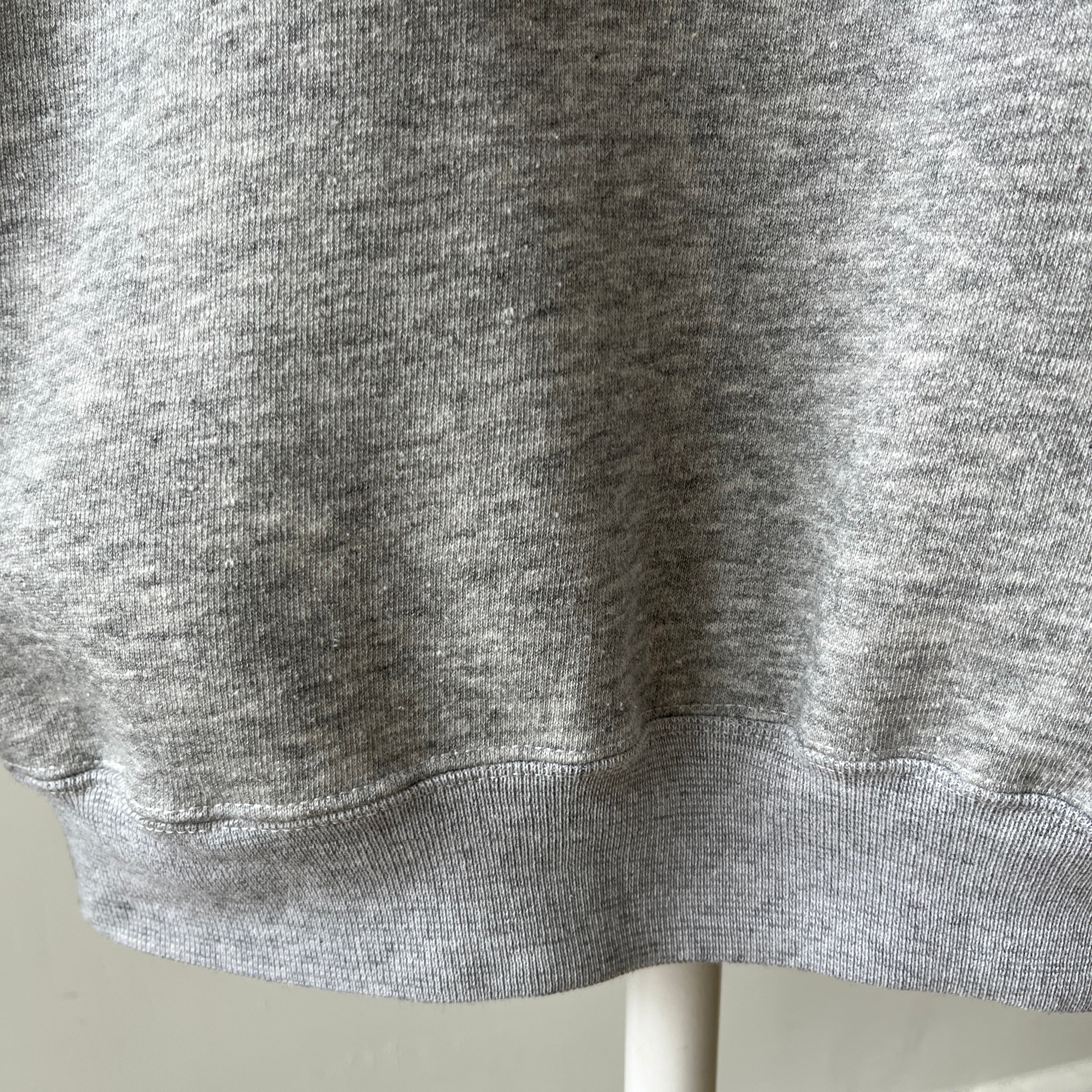 1980s Blank Gray Sweatshirt