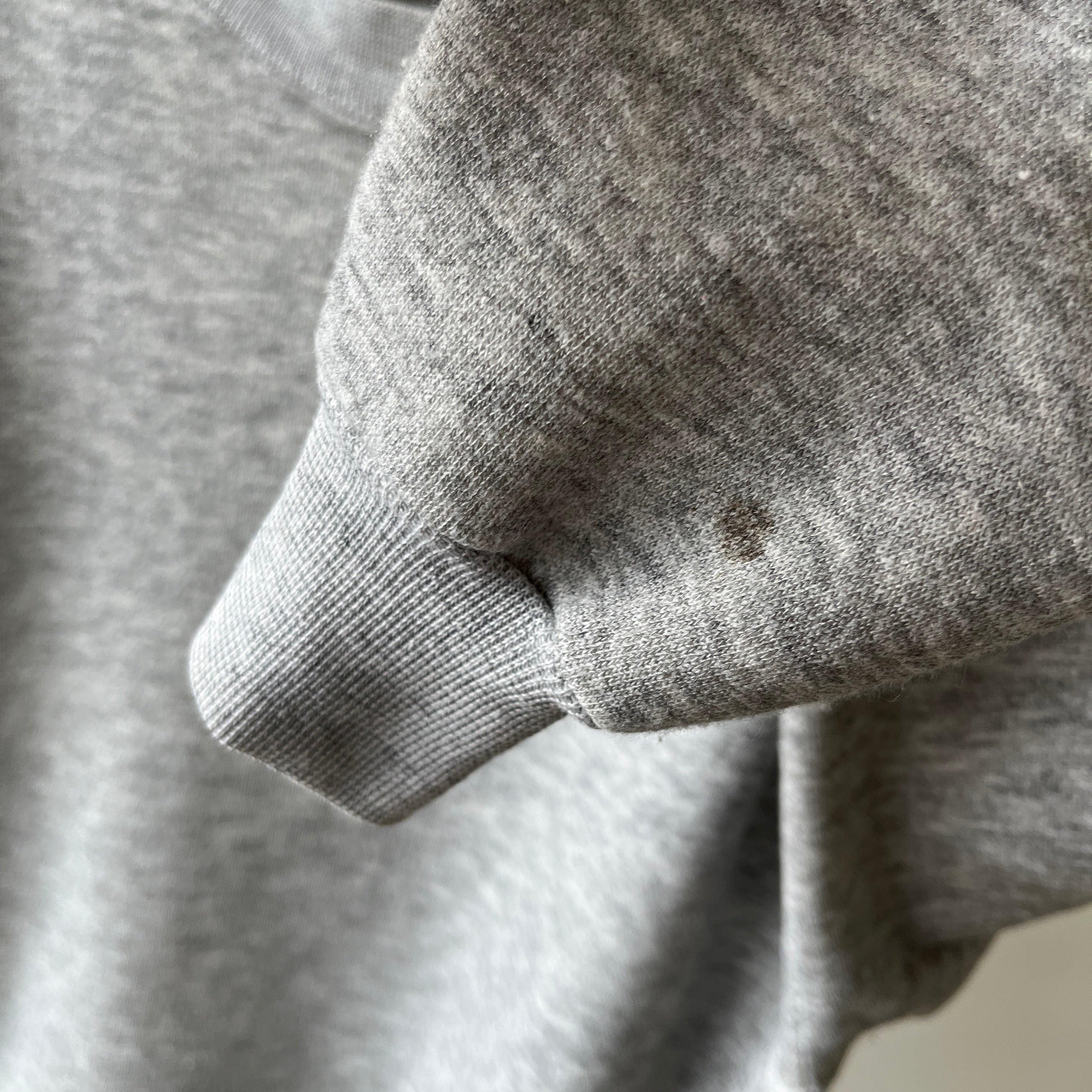 1980s Blank Gray Sweatshirt