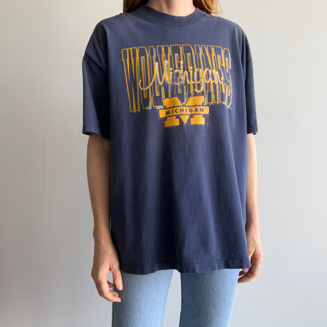 1990s Tattered, Torn and Worn Michigan T