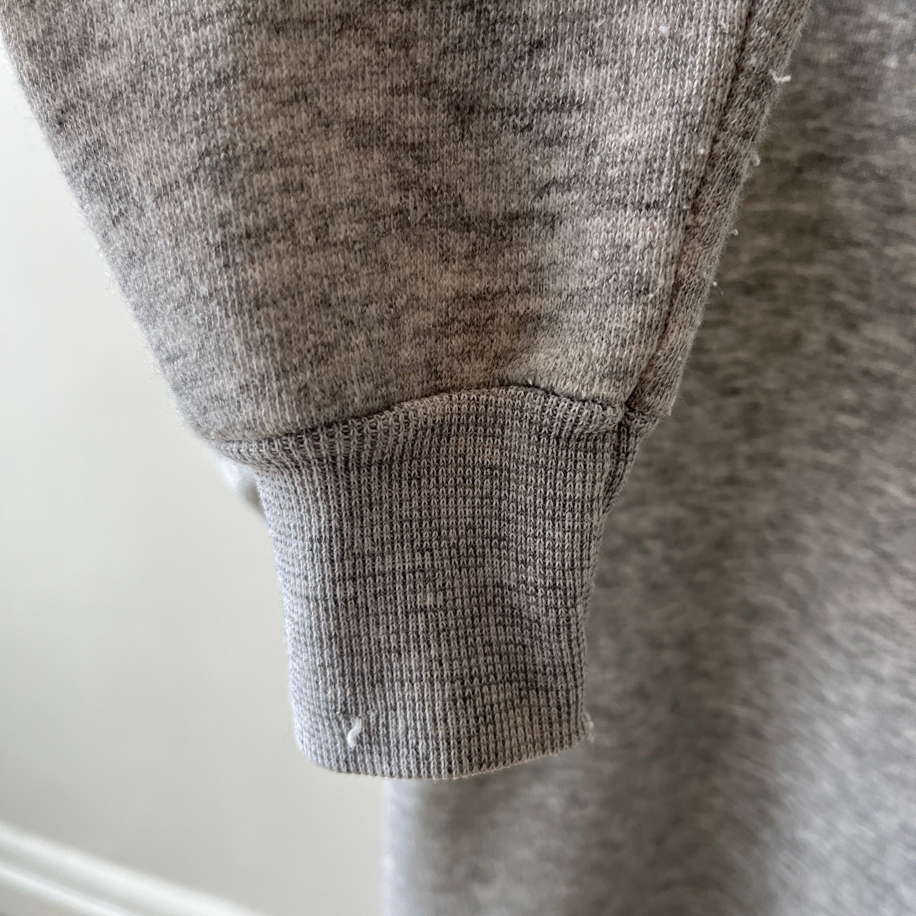 1980s Blank Gray Sweatshirt