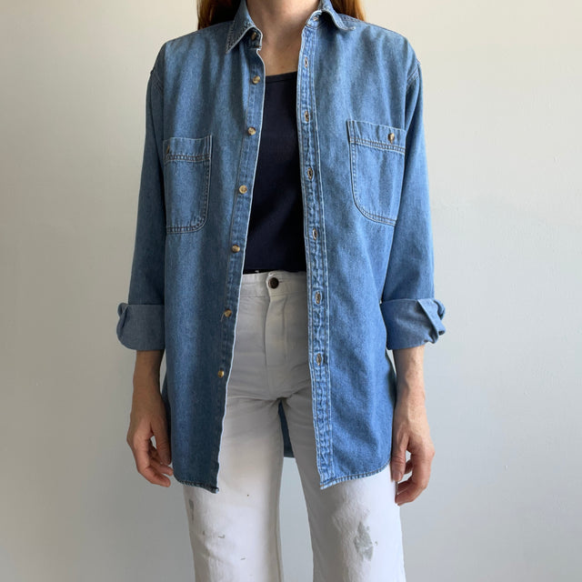 1990s Soft Denim Dad Shirt - A Good One!