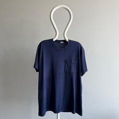 1990s FOTL Blank Navy Pocket T-Shirt