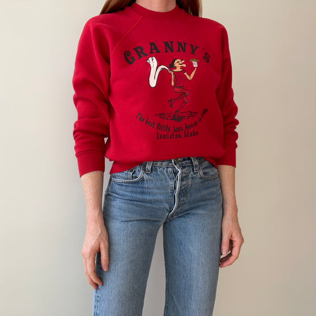 1980s Granny's "The Best Little Beer House In Idaho" Sweatshirt