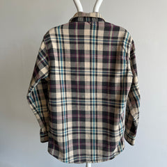 1980/90s Big Mac Worn and Mended Cotton Flannel