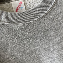 1980s Blank Gray Warm Up Sweatshirt by Jerzees