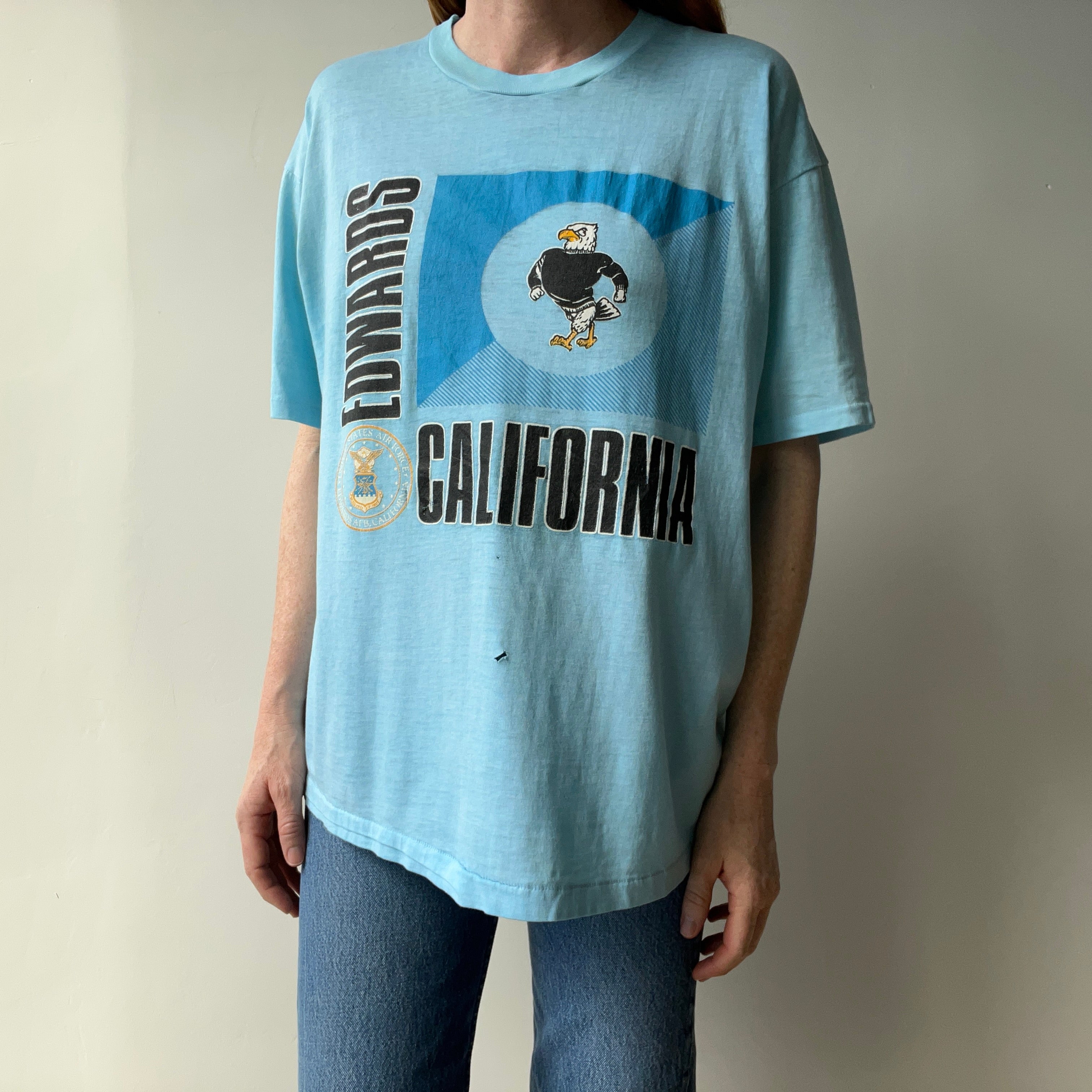 1980s Paper Thin Edward's Air Force Base, California Single Stitch T-Shirt