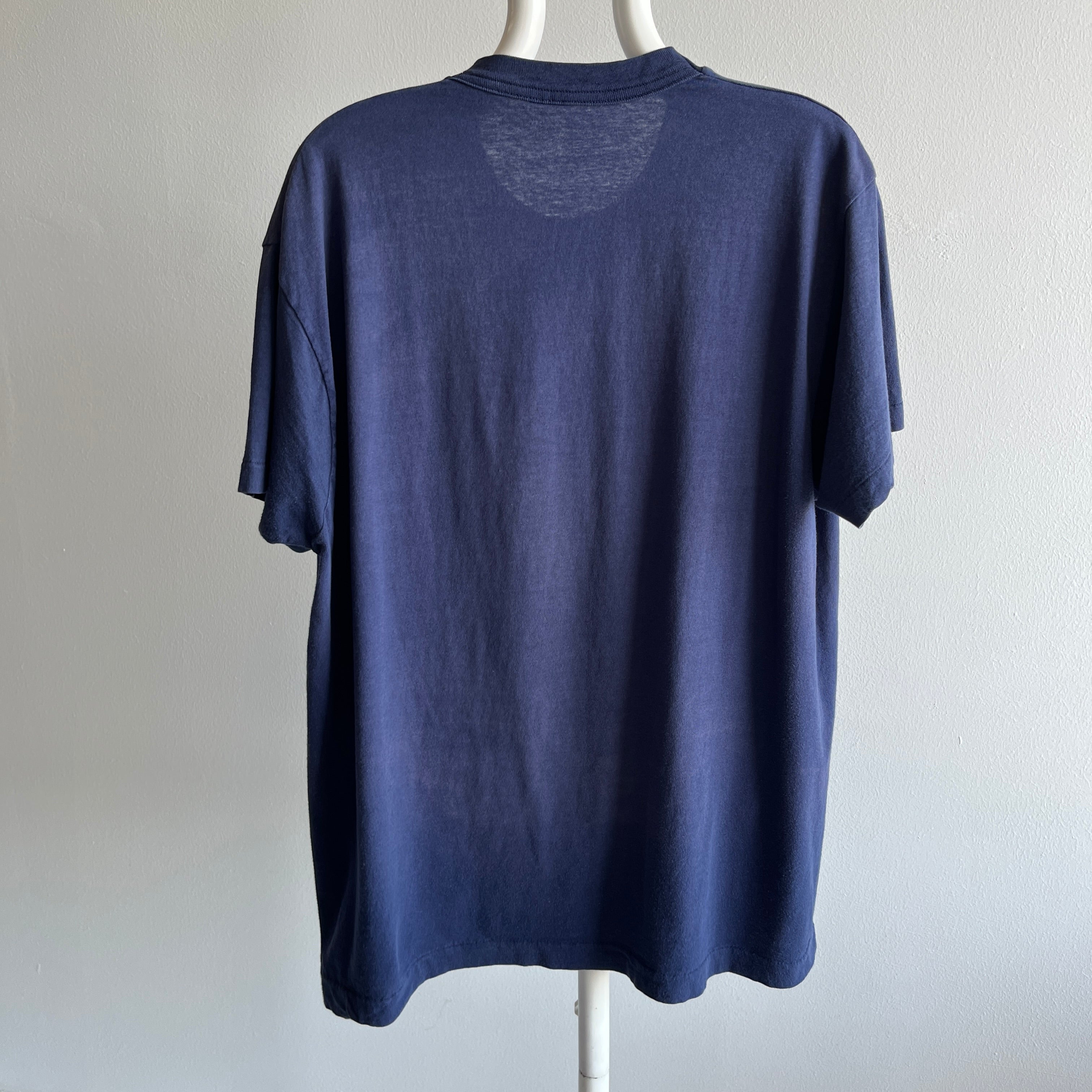 1990s FOTL Blank Navy Pocket T-Shirt