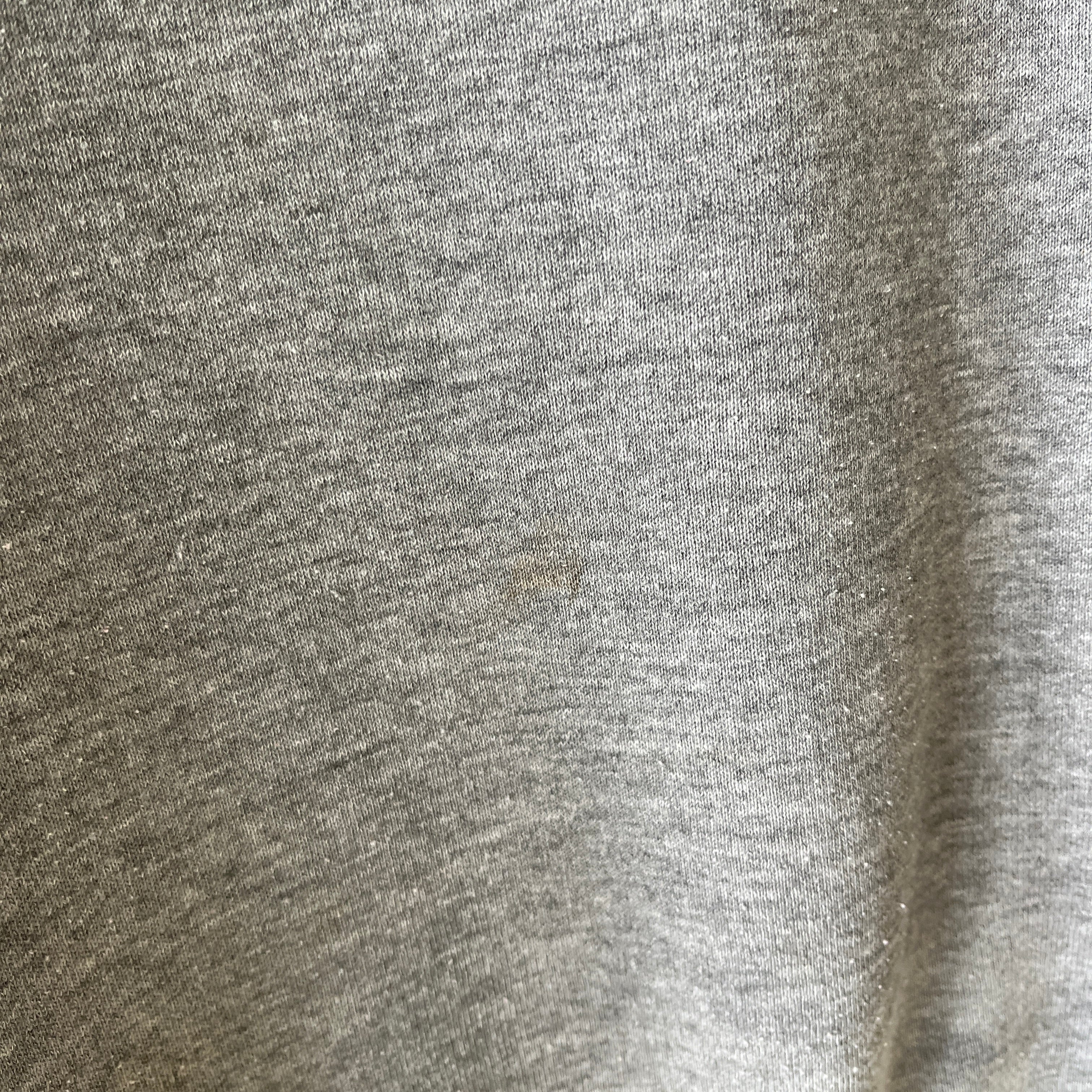 1980s Blank Gray Warm Up Sweatshirt by Jerzees