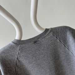 1980s Blank Gray Warm Up Sweatshirt by Jerzees