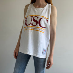 1980s University of Southern California Cotton Tank Top - FIGHT ON