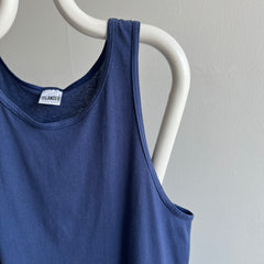 1980s Slouchy Blank Navy Islanders Tank Top