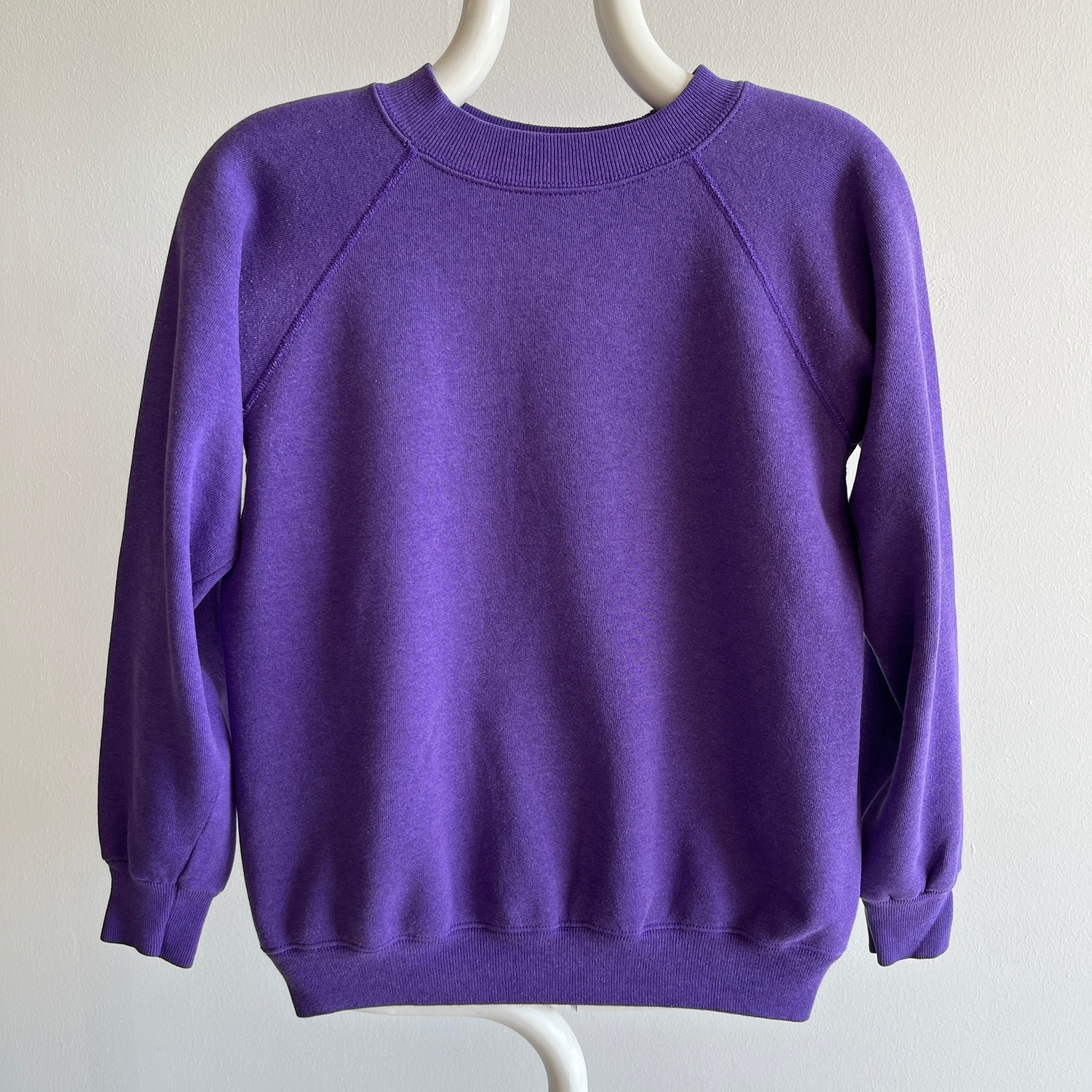 1980s Nicely Faded Soft Purple Raglan