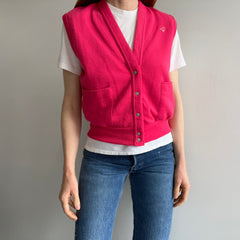 1980s Never Worn Wrangler Sweatshirt Vest - HUZZAH