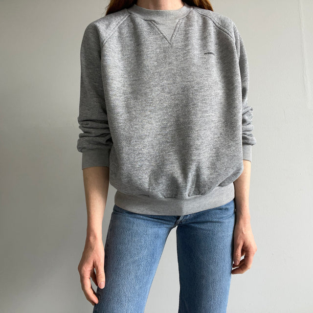 1980s McGreggor Single V Blank Gray Sweatshirt