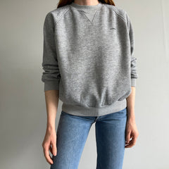 1980s McGreggor Single V Blank Gray Sweatshirt