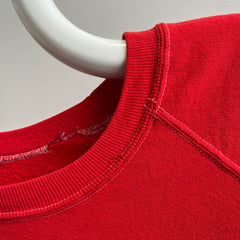 1970s True Red Raglan with White Contrast Stitching