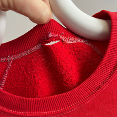 1970s True Red Raglan with White Contrast Stitching