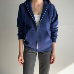 1980s Navy Zip Up Hoodie by Lee