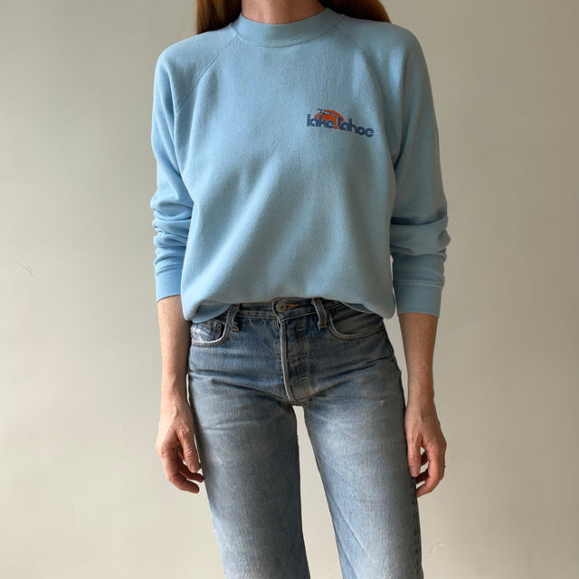 1990s Baby Blue Lake Tahoe Sweatshirt