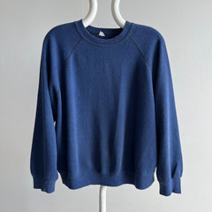 1970s Luxury Blank Navy Ultra Soft Raglan. - !!!!!