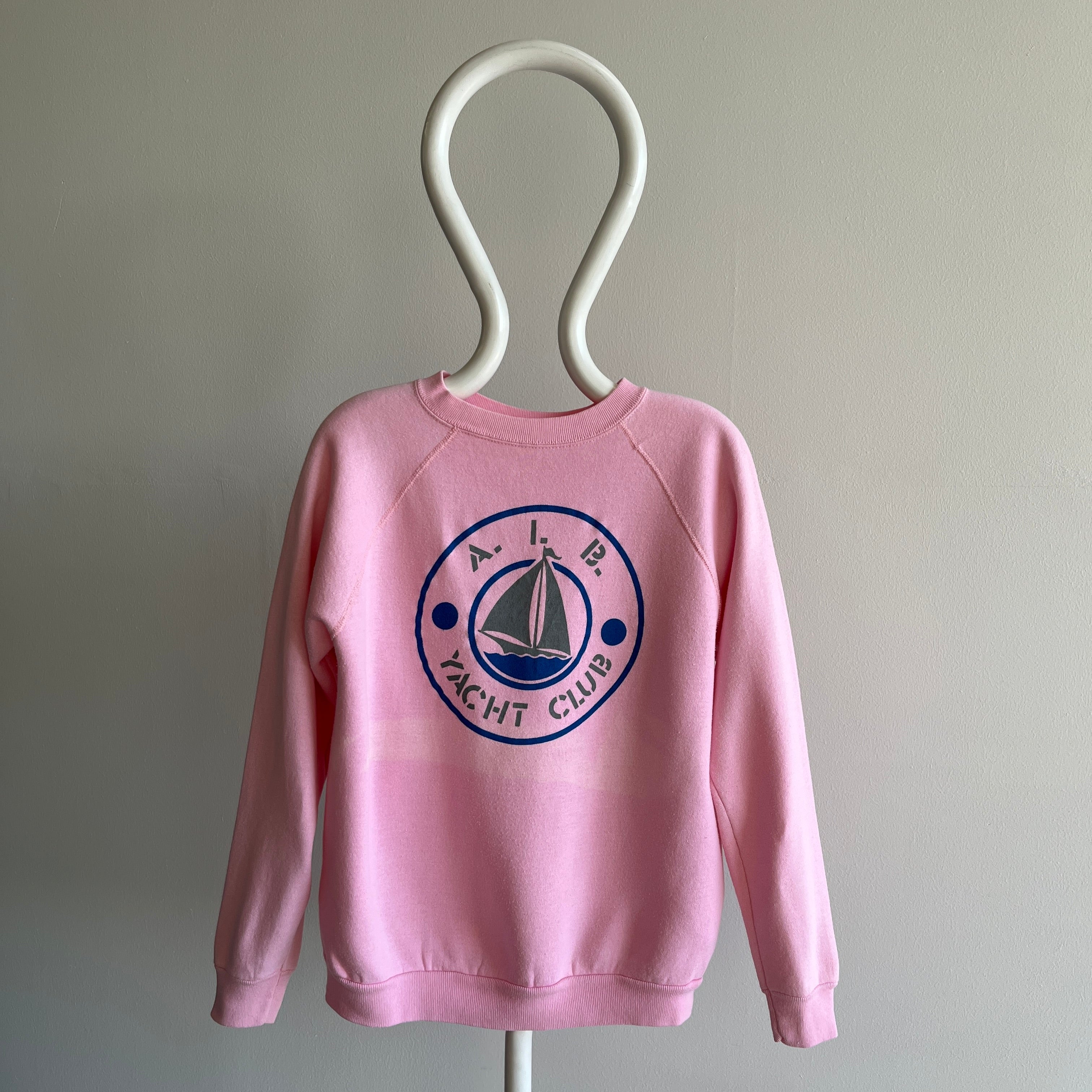 1980s A. I. B. Yacht Club Sun Faded Sweatshirt