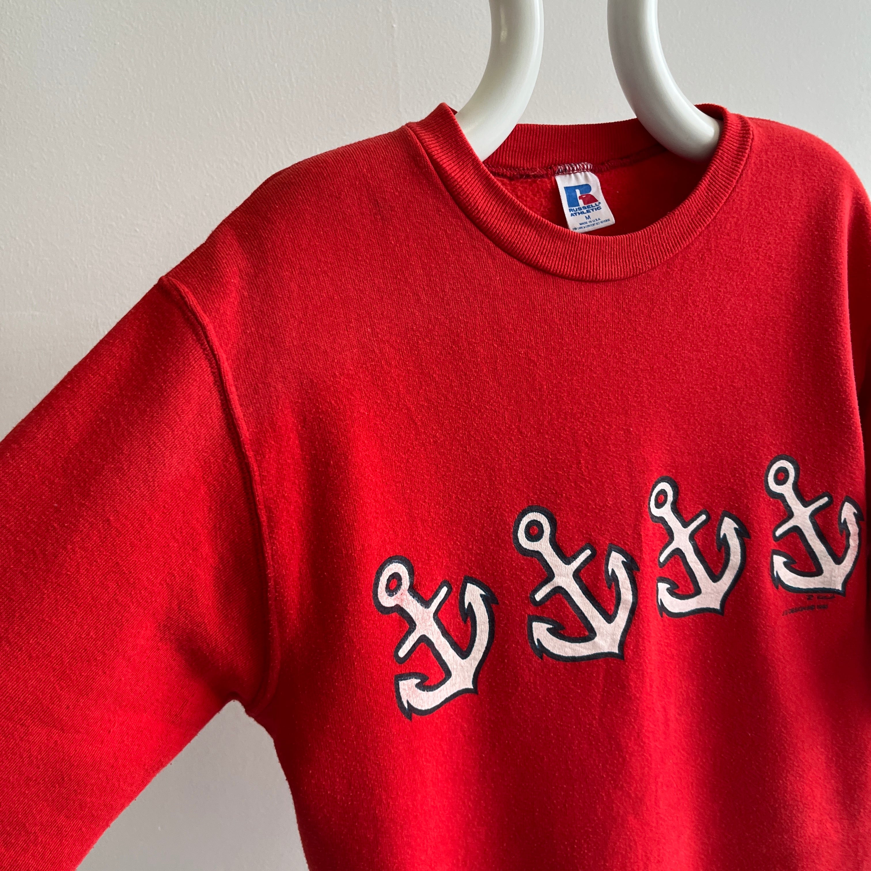 1980s A Whole Lot of Anchors Sweatshirt