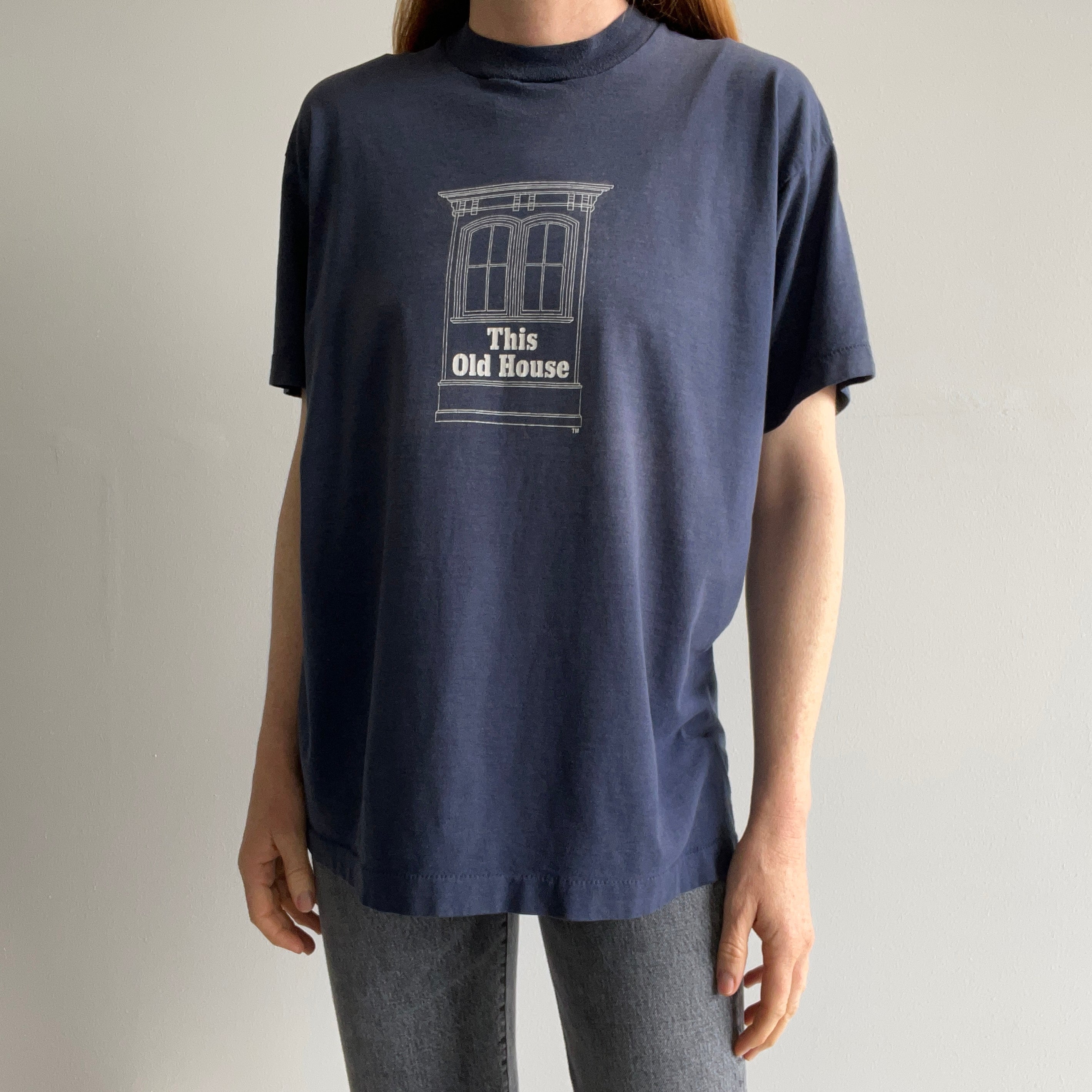 1980/90s Sun Faded This Old House TV Show T-Shirt