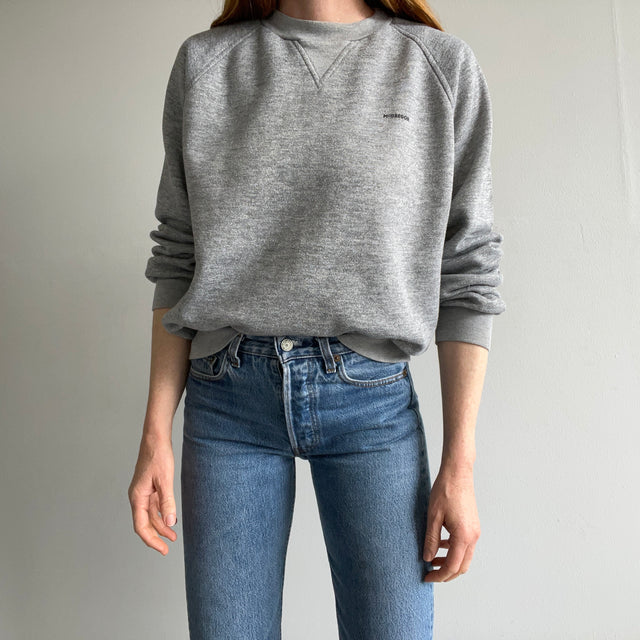 1980s McGreggor Single V Blank Gray Sweatshirt