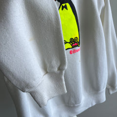 1980s Neon Penguins Sweatshirt