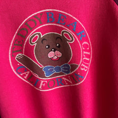 1980s Teddy Bear California Thinned Out Color Block Sweatshirt