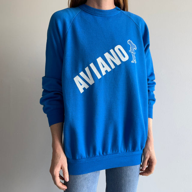 1980s Aviano Italy with "Nick" on the Backside Sweatshirt