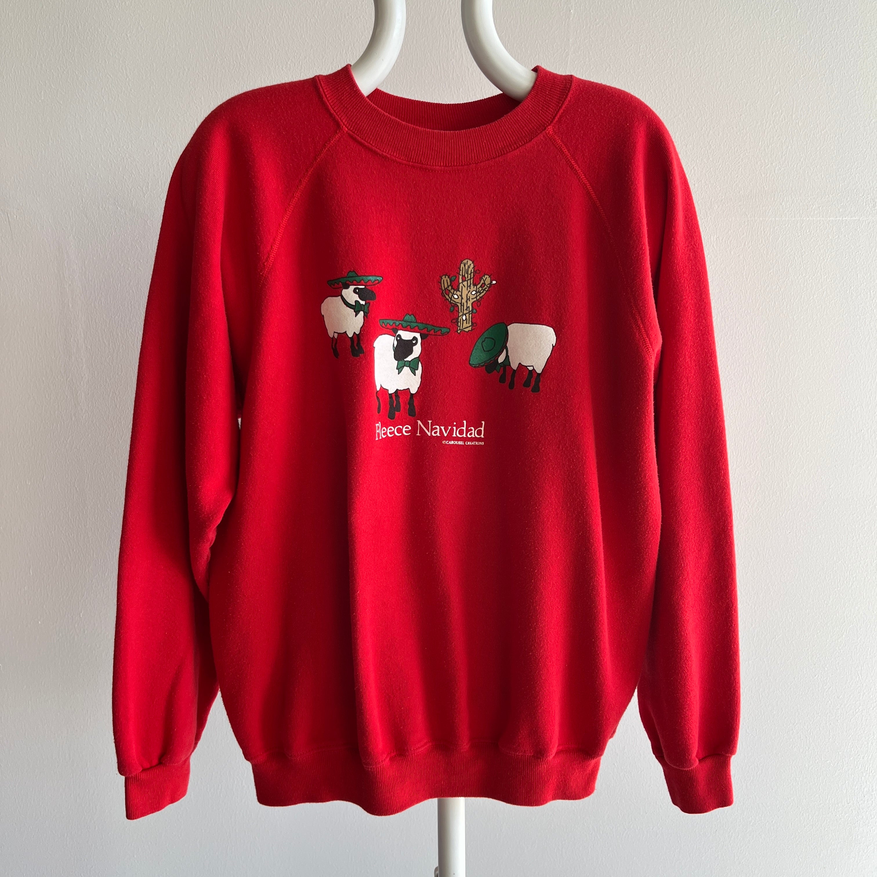 1980s Fleece Navidad Sweatshirt