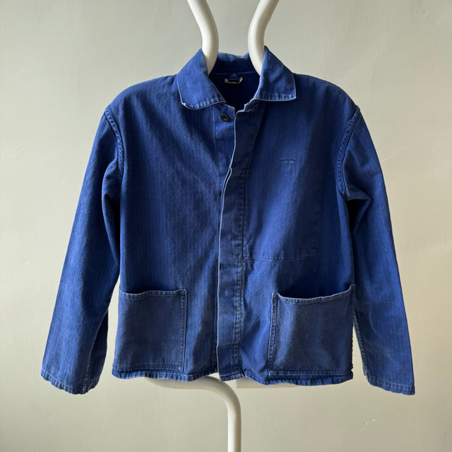 1980s HBT Traditional Cotton French Chore Coat