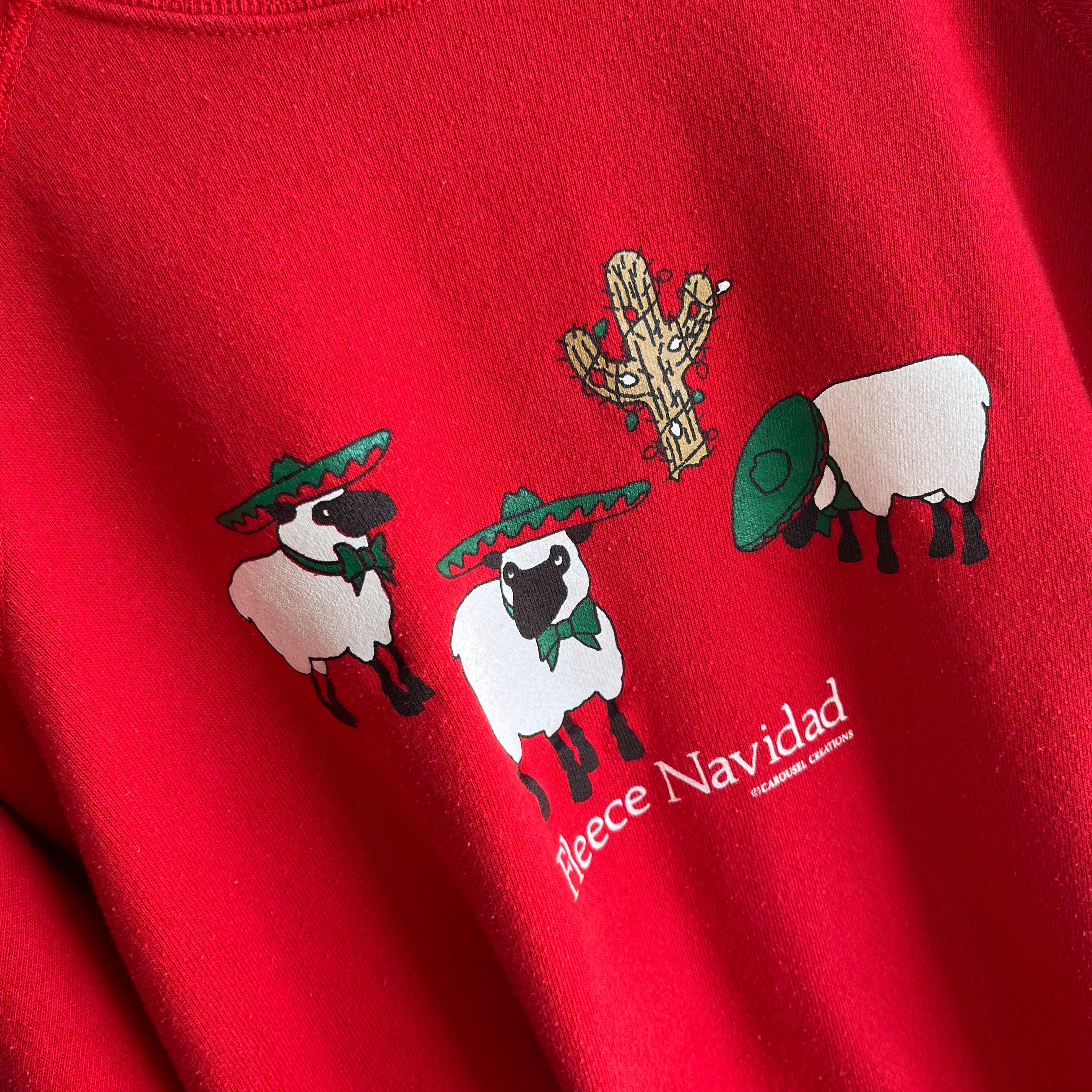 1980s Fleece Navidad Sweatshirt