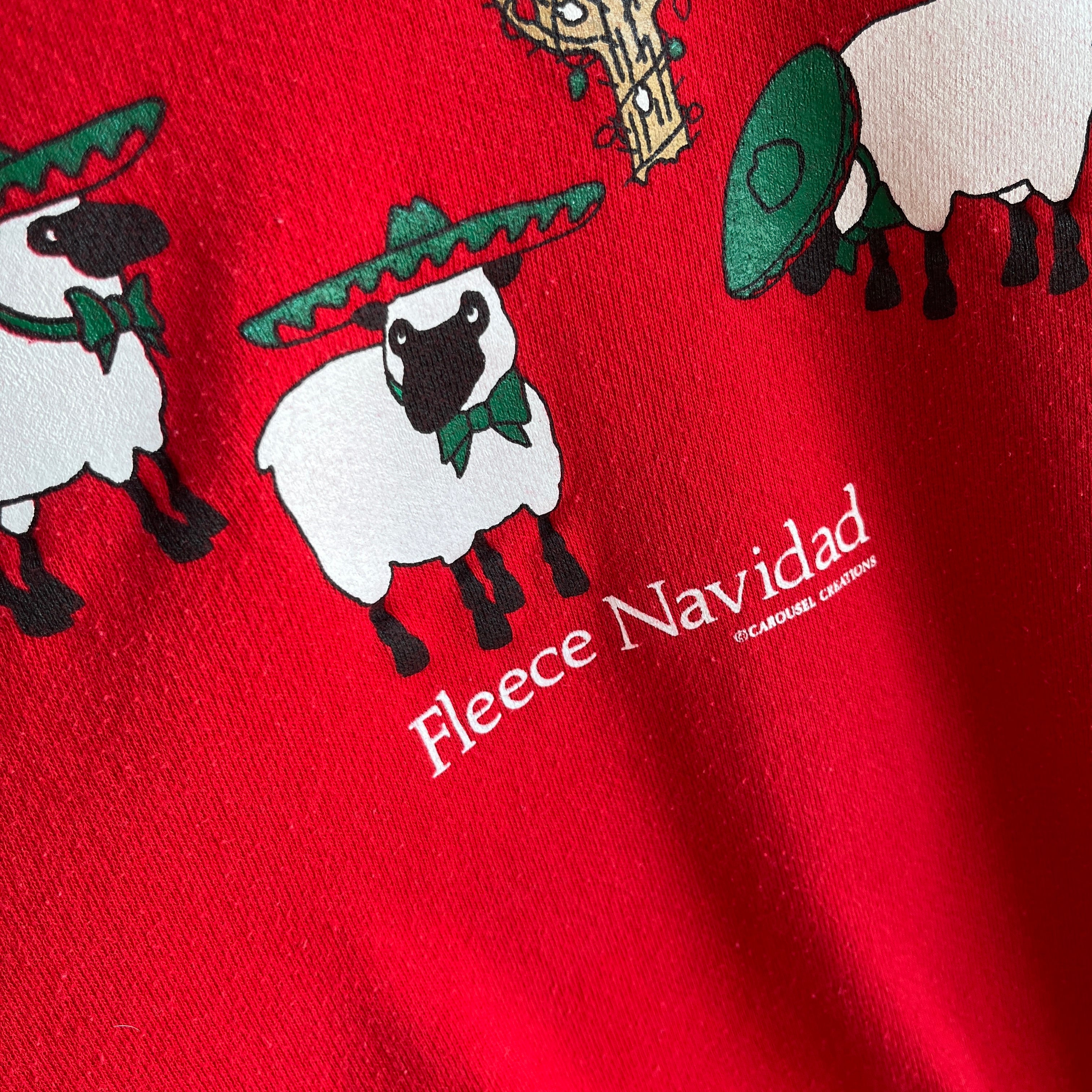 1980s Fleece Navidad Sweatshirt