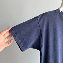 1990/2000s Blank Navy Pocket T-Shirt by Towncraft