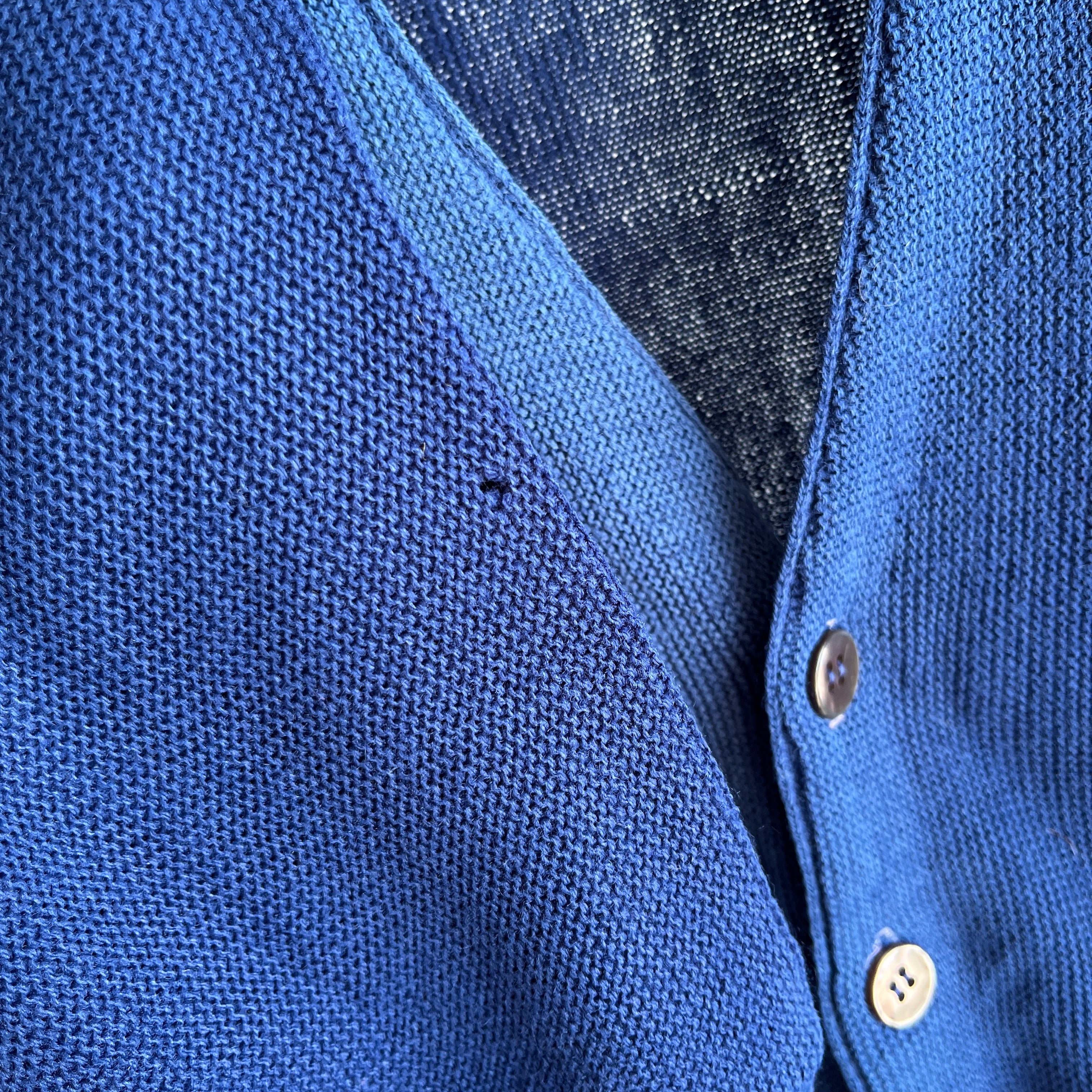 1970s Izod Lacoste Style Fisherman's Cardigan