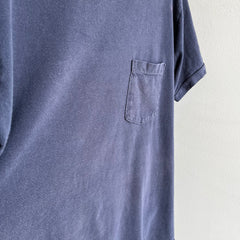 1990/2000s Blank Navy Pocket T-Shirt by Towncraft