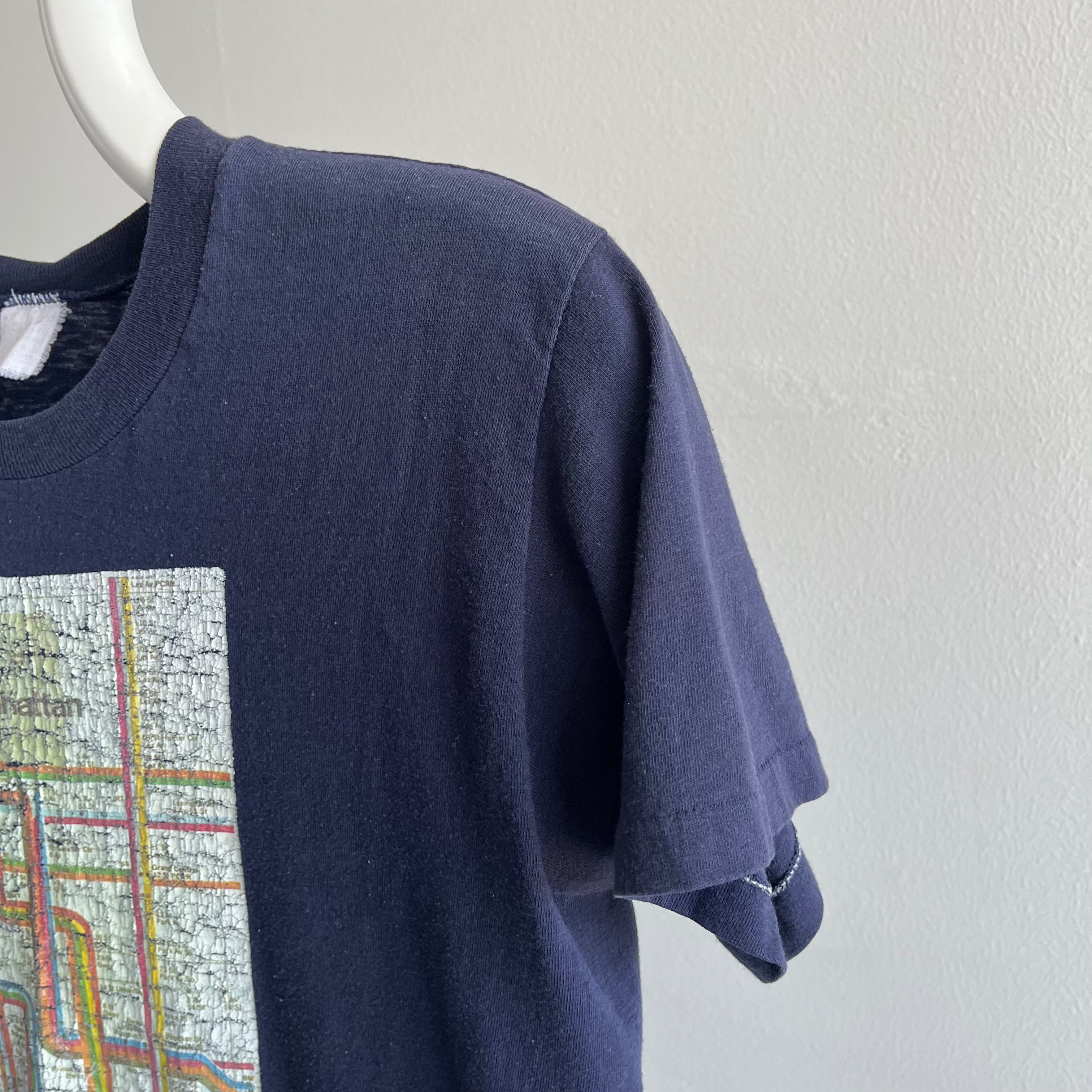 1970/80s Manhattan Subway Map T-Shirt