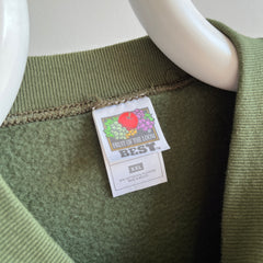 1980/90s Very Large and Boxy Olive Green Sweatshirt by FOTL