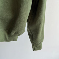 1980/90s Very Large and Boxy Olive Green Sweatshirt by FOTL