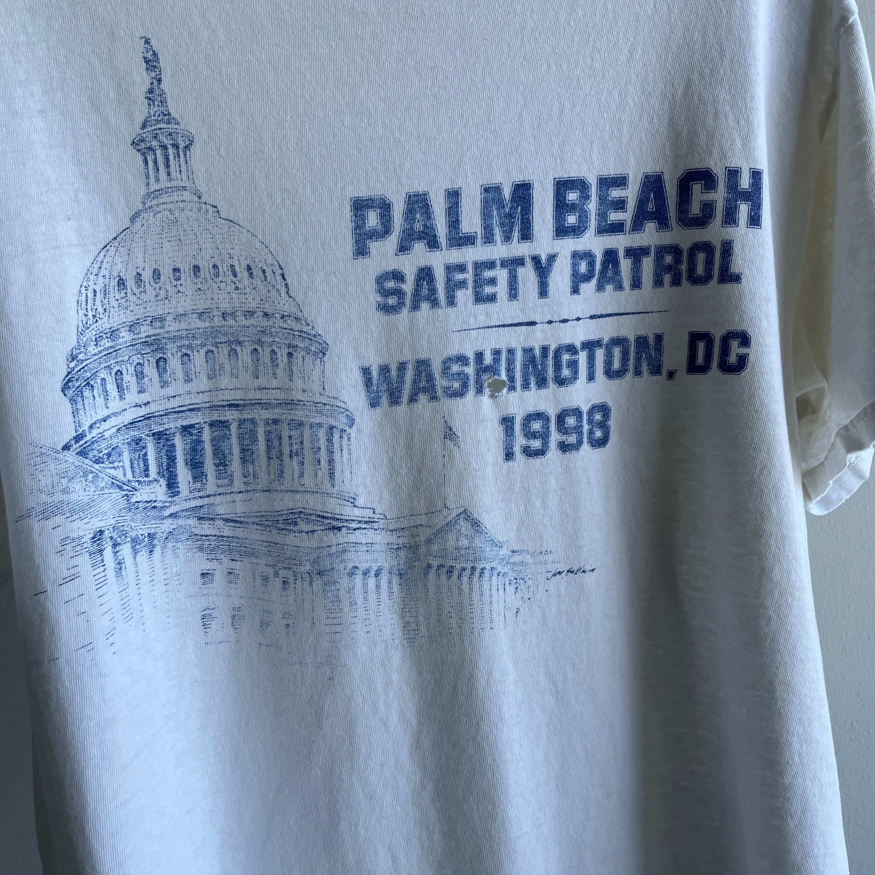 1998 Palm Beach Safety Patrol Washington DC - Tattered To The Most Delightful Level - T-Shirt