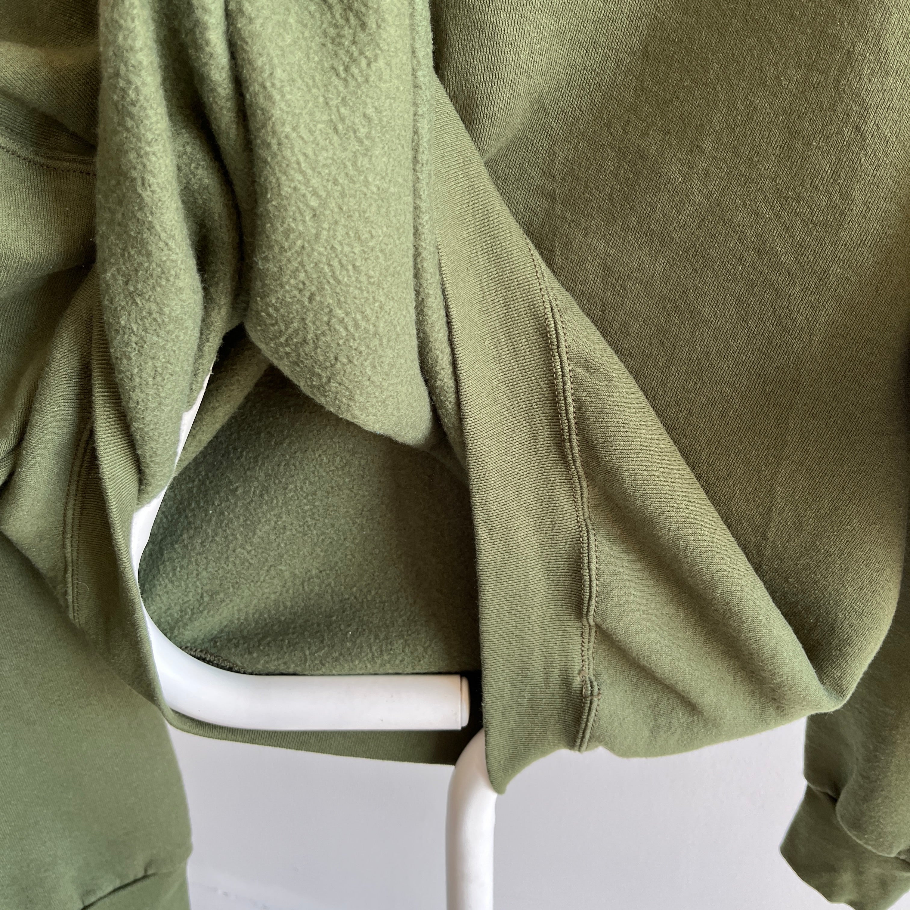 1980/90s Very Large and Boxy Olive Green Sweatshirt by FOTL