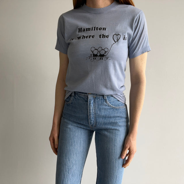 1960/70s "Hamilton is Where The Heart Is" T-Shirt