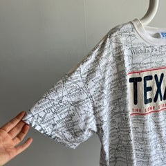 1990s Texas Map Front and Back T-Shirt