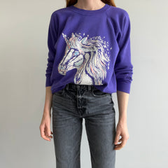 1985 Unicorn Sweatshirt on a Pannill